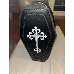 Black Crossbody Gothic Coffin Shape Handbag